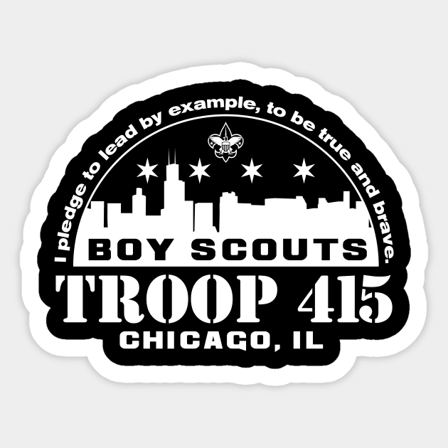 Troop 415 Chicago Sticker by BRAVOMAXXX